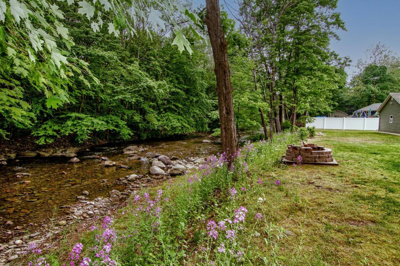 Cabin By The Creek With Private Creek Access Tannersville Buitenkant foto